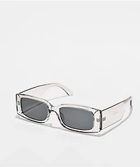 Smoke Lens Rectangle Grey Sunglasses