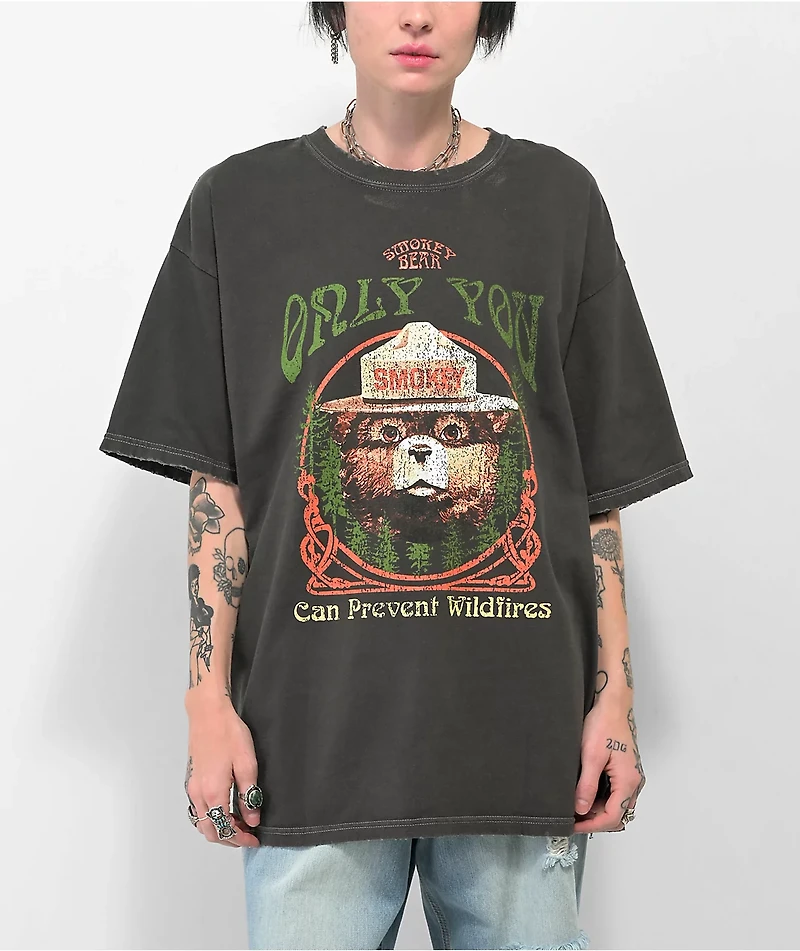 Smokey Bear Only You Grey T-Shirt