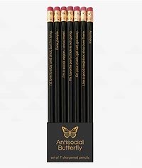 Snifty Antisocial Butterfly Pencils