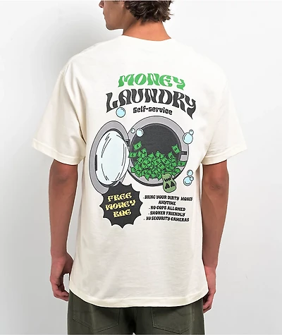 Sorry Mom Money Laundry Natural T-Shirt