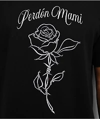 Sorry Mom Perdon Mami Black T-Shirt