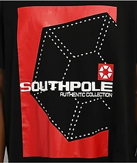 Southpole Authentic Black Boxy Crop T-Shirt