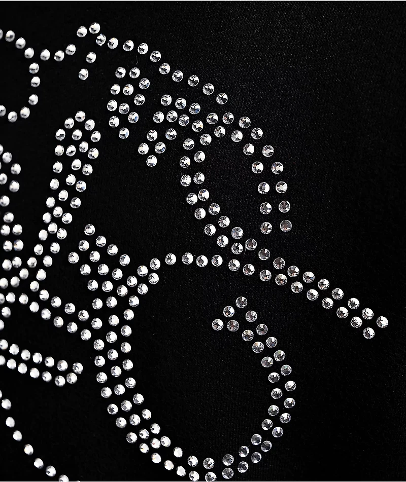 Southpole Legacy Rhinestone Black Zip Hoodie