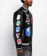 Southpole Varsity Black Bomber Jacket