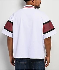 Southpole White & Red Polo Shirt