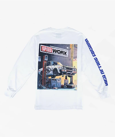 Speed Kills High Octane White Long Sleeve T-Shirt