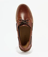 Sperry Authentic Original™ 2-Eye Lug Rich Mahogony Brown Boat Shoes