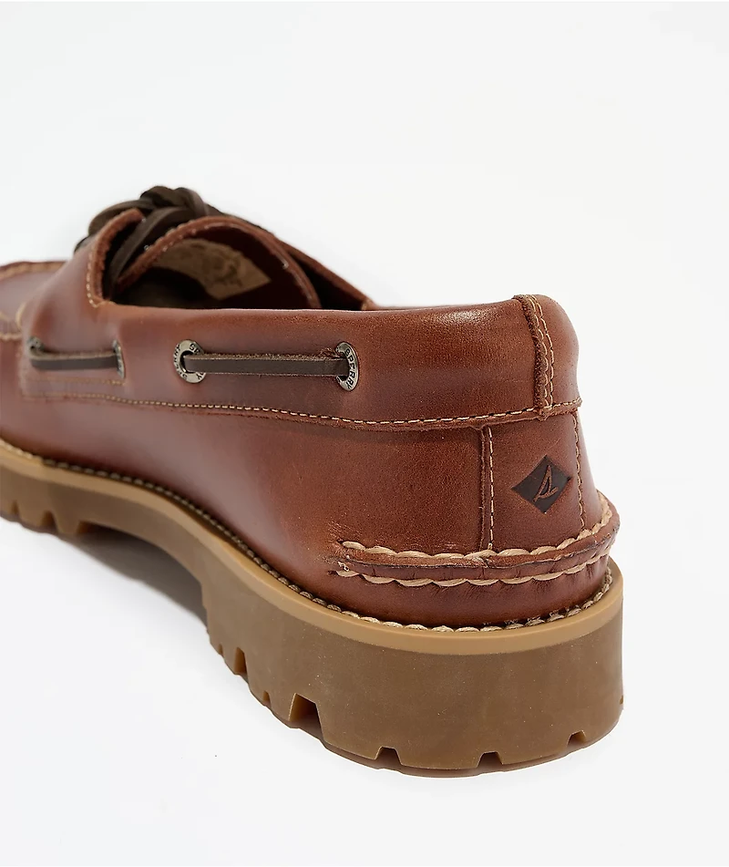 Sperry Authentic Original™ 2-Eye Lug Rich Mahogony Brown Boat Shoes