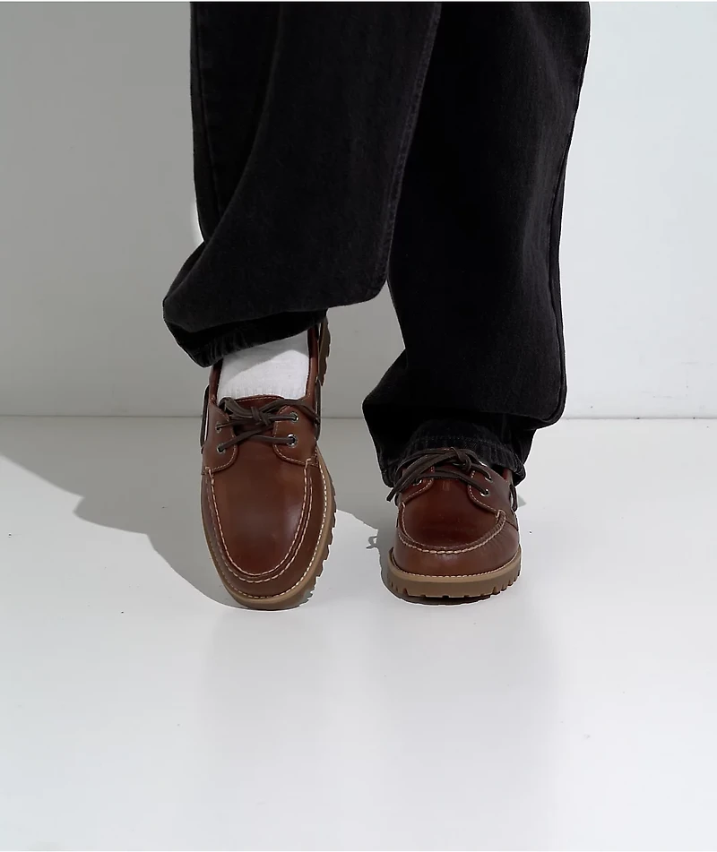 Sperry Authentic Original™ 2-Eye Lug Rich Mahogony Brown Boat Shoes