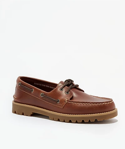 Sperry Authentic Original™ 2-Eye Lug Rich Mahogony Brown Boat Shoes