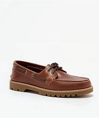 Sperry Authentic Original™ 2-Eye Lug Rich Mahogony Brown Boat Shoes