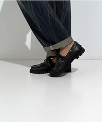 Sperry Kiltie Lug Black Boat Shoes