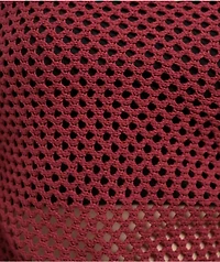Spicychix Burgundy Open Knit Long Sleeve Crop Sweater
