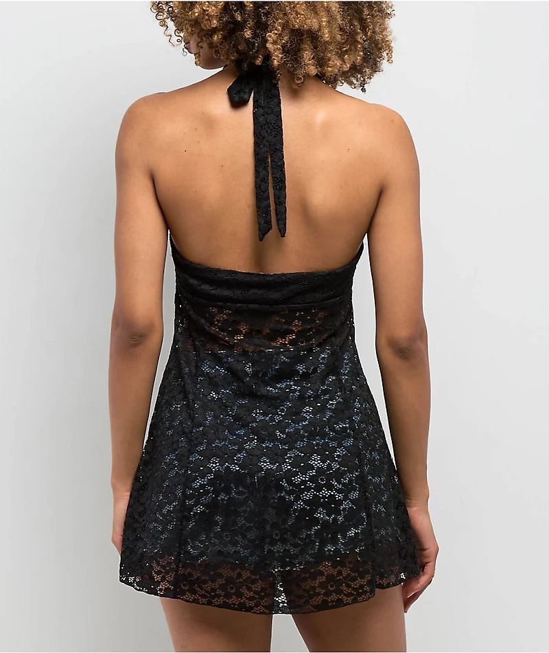 Spicychix Dahlia Black Lace Dress