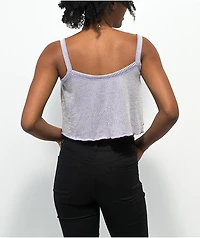 Spicychix Lilac Stripe Button Up Tank Top