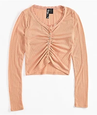 Spicychix Pink Button Up Long Sleeve Top
