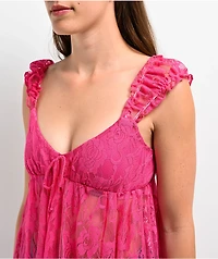 Spicychix Pink Lace Dress