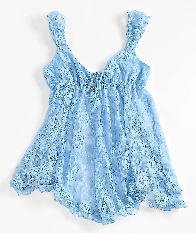 Spicychix Sky Blue Lace Dress