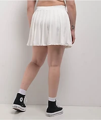 Spicychix White Tennis Skirt