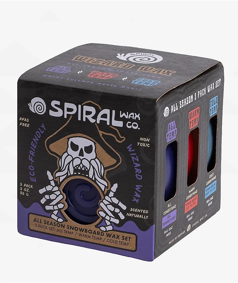 Spiral Wizard 3 Pack Snowboard Wax