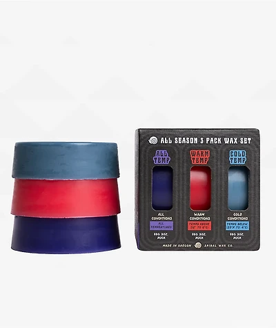 Spiral Wizard 3 Pack Snowboard Wax