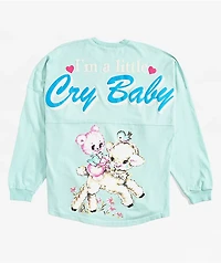 Spirit Jersey Cry Baby Light Blue Long Sleeve T-Shirt