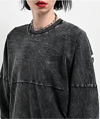 Spirit Jersey x Beetlejuice Black Mineral Wash Long Sleeve T-Shirt