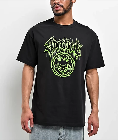 Spitfire Basic Pentagram Drip Black T-Shirt