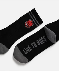 Spitfire Big Head Black Crew Socks
