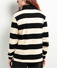 Spitfire Bighead Black & White Rugby Shirt