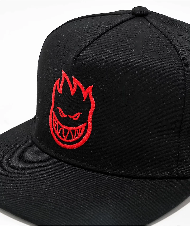 Spitfire Bighead Black Snapback Hat