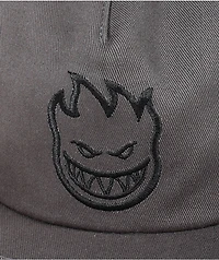 Spitfire Bighead Charcoal & Black Snapback Hat