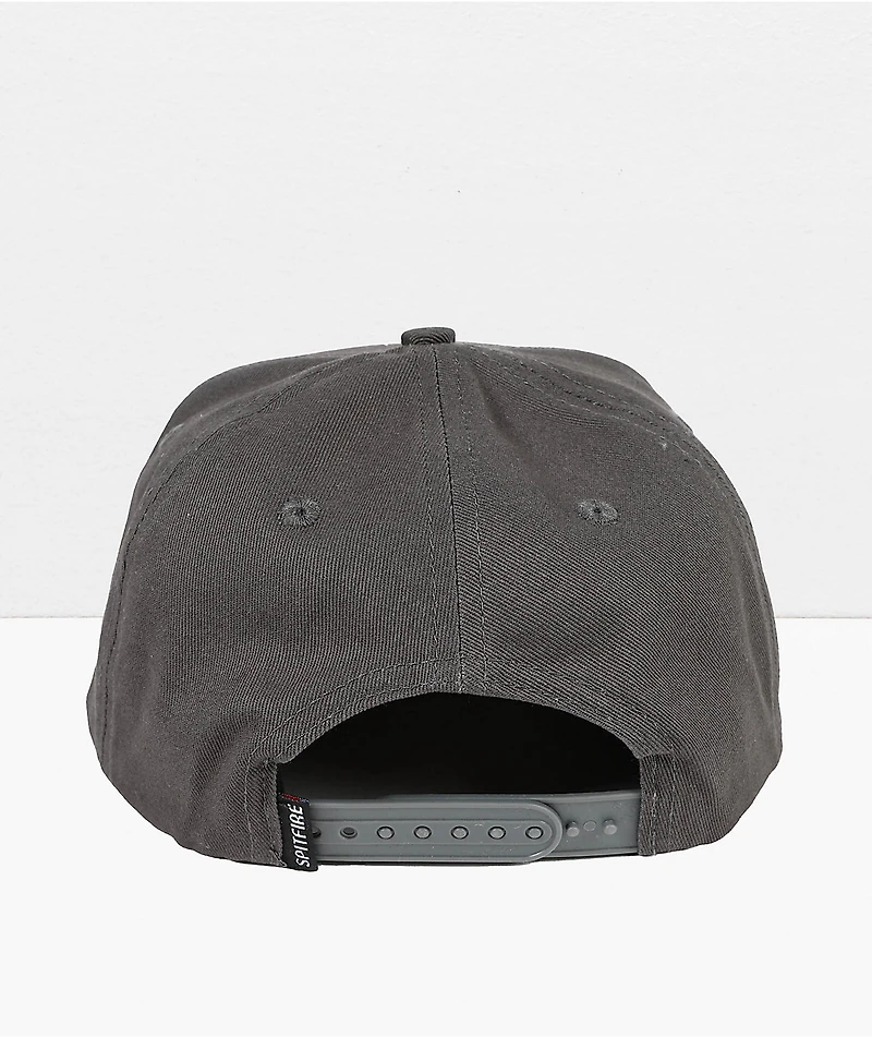 Spitfire Bighead Charcoal & Yellow Snapback Hat