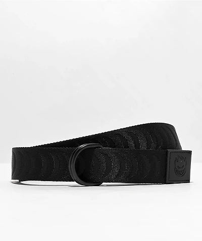 Spitfire Bighead Crescent Black D-Ring Belt