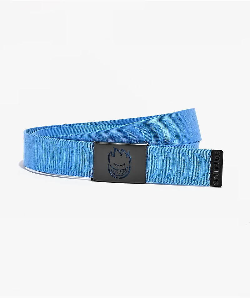 Spitfire Bighead Crescent Blue Web Belt