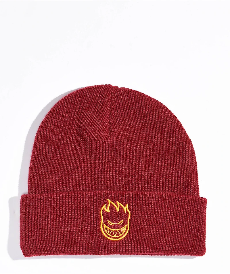 Spitfire Bighead Dark Red & Gold Beanie