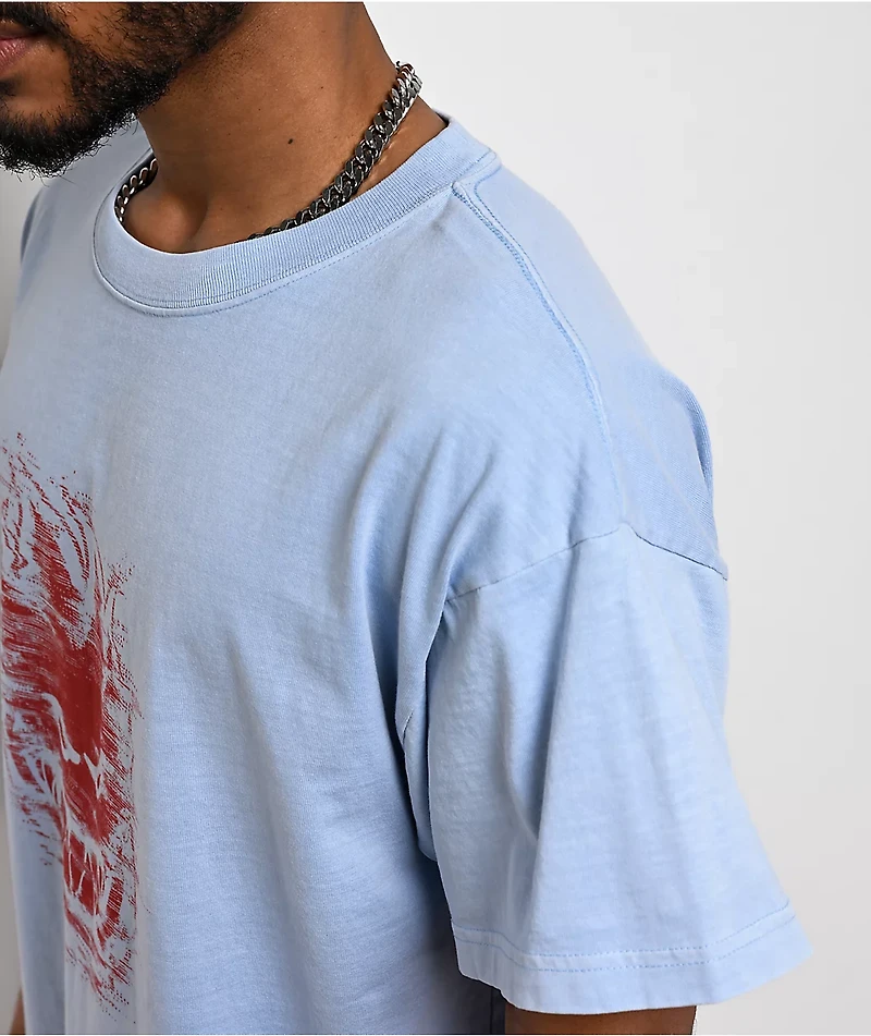 Spitfire Bighead Digidistort Blue T-Shirt