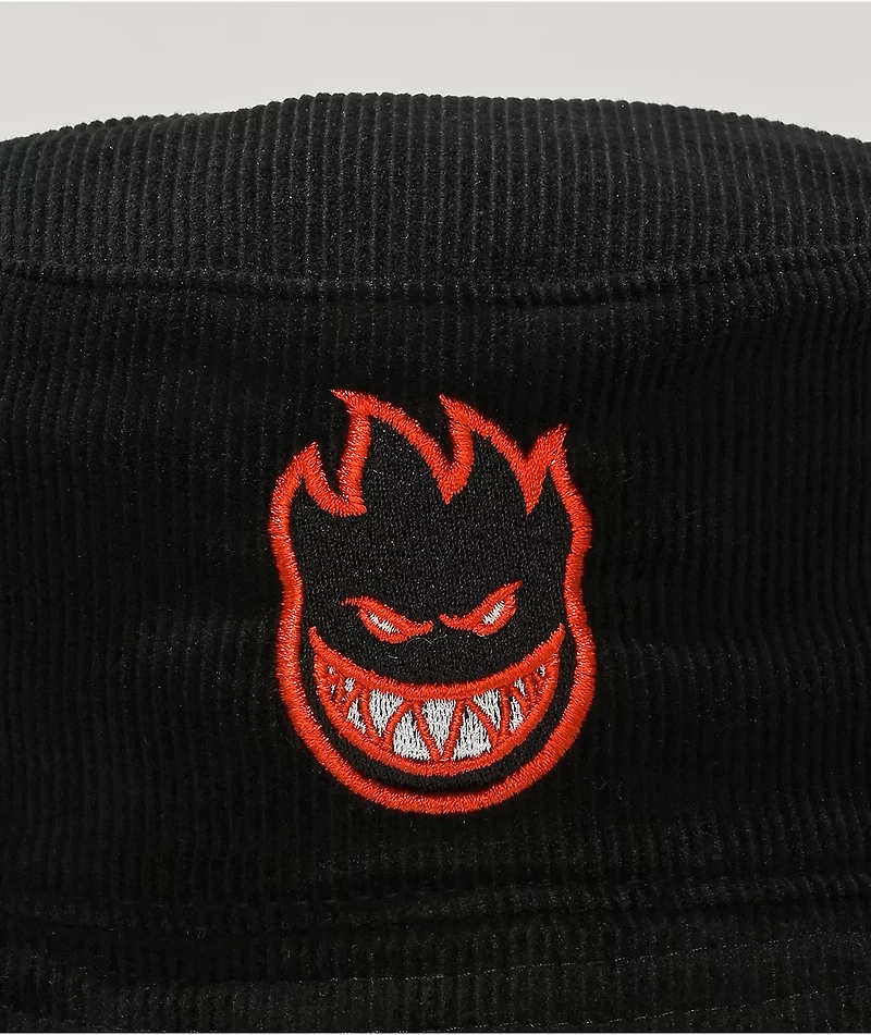 Spitfire Bighead Fill Black Corduroy Bucket Hat