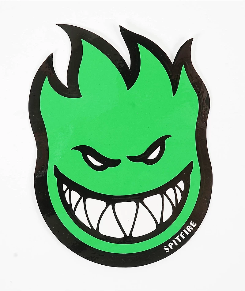 Spitfire Bighead Medium Green Sticker