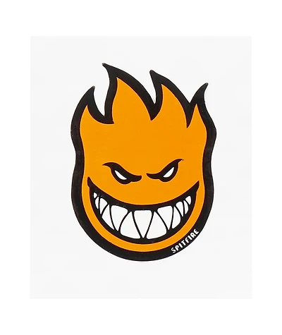 Spitfire Bighead Small Orange Sticker