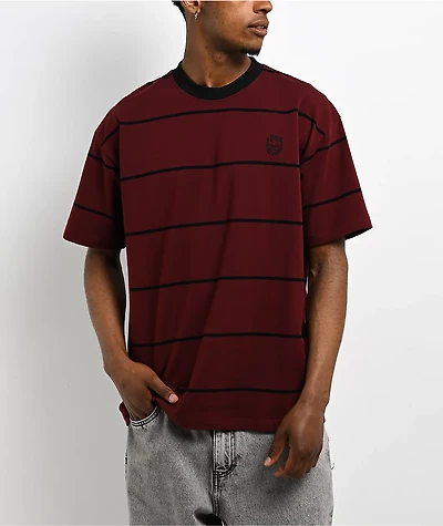 Spitfire Bighead Stripe Red Knit T-Shirt