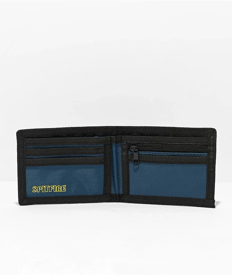 Spitfire Bighead Swirl Blue & Yellow Bifold Wallet