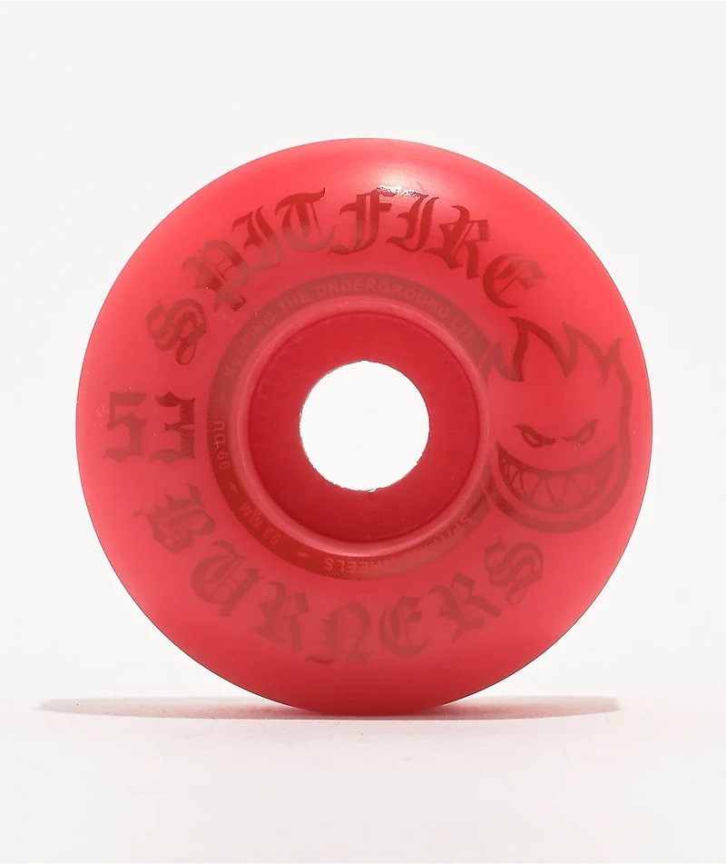 Spitfire Burners Red 53mm 99a Skateboard Wheels
