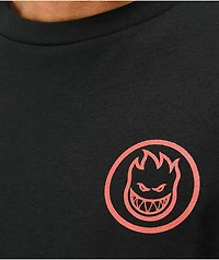 Spitfire Camo Classic Swirl Logo Black T-Shirt