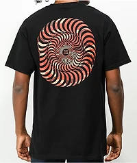 Spitfire Camo Classic Swirl Logo Black T-Shirt