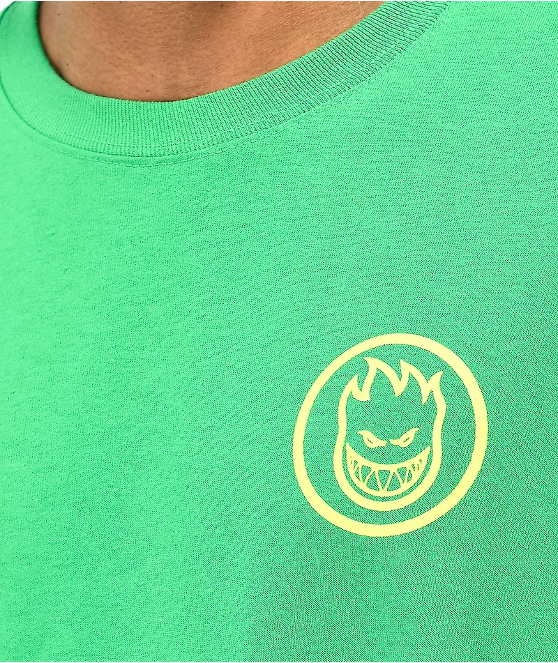Spitfire Camo Classic Swirl Logo Green Long Sleeve T-Shirt