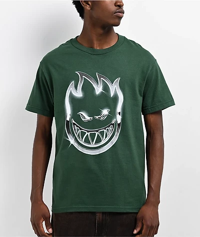 Spitfire Chrome Bighead Green T-Shirt