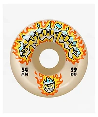 Spitfire Chrome Venom Formula Four Conical 54mm 99a White Skateboard Wheels