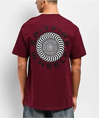 Spitfire Classic '87 Swirl Burgundy T-Shirt