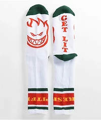 Spitfire Classic 87 Green & White Crew Socks